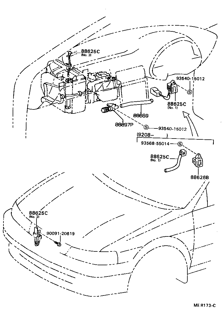 55902-16010 CONTROL SUB-ASSY, HEATER product image