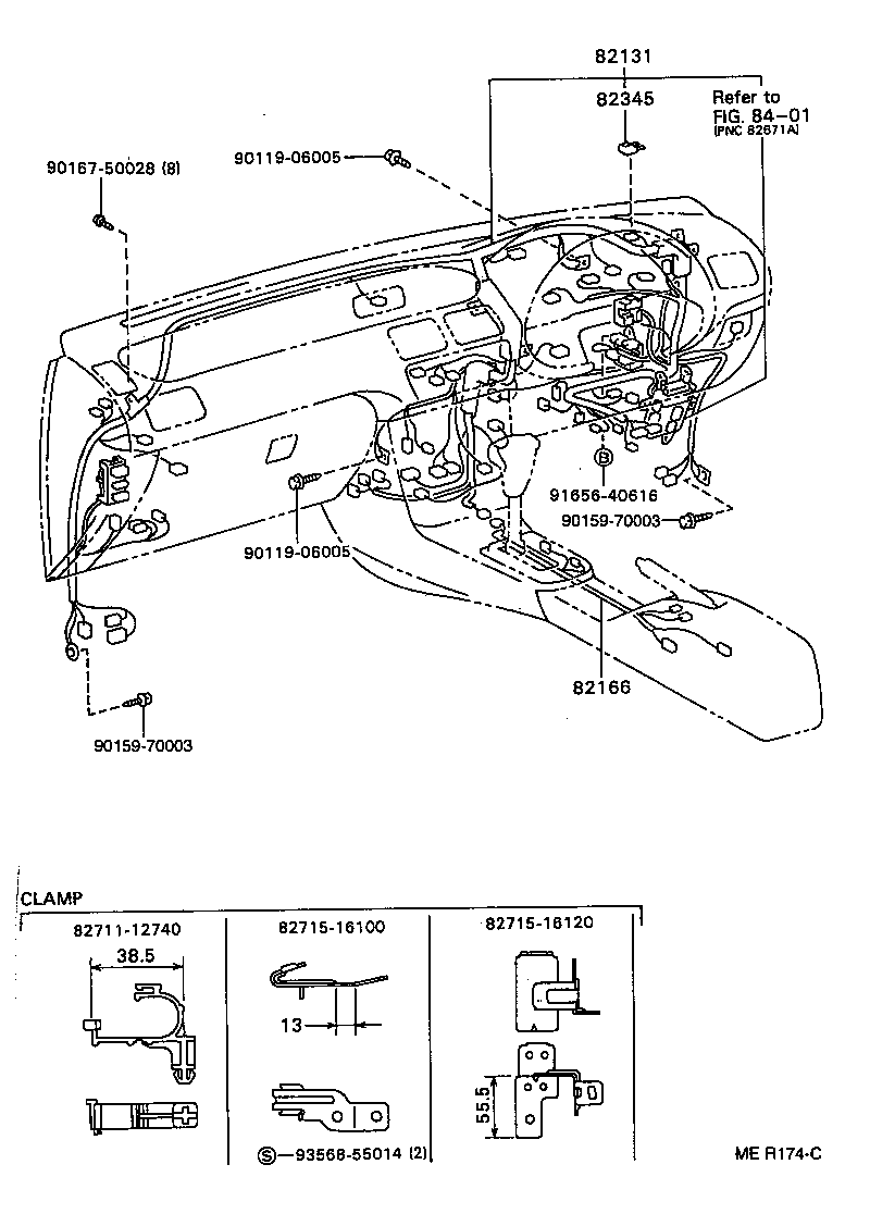 82121-16751 WIRE, ENGINE product image