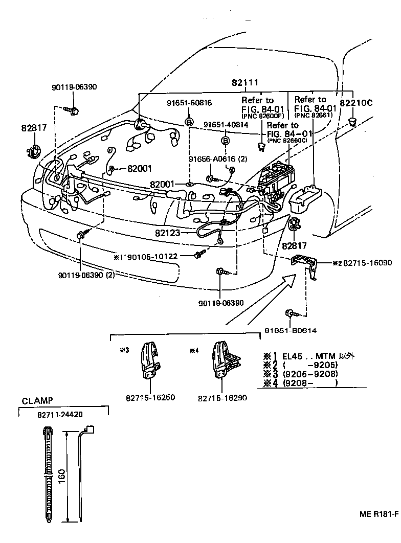 82121-16680 WIRE, ENGINE product image