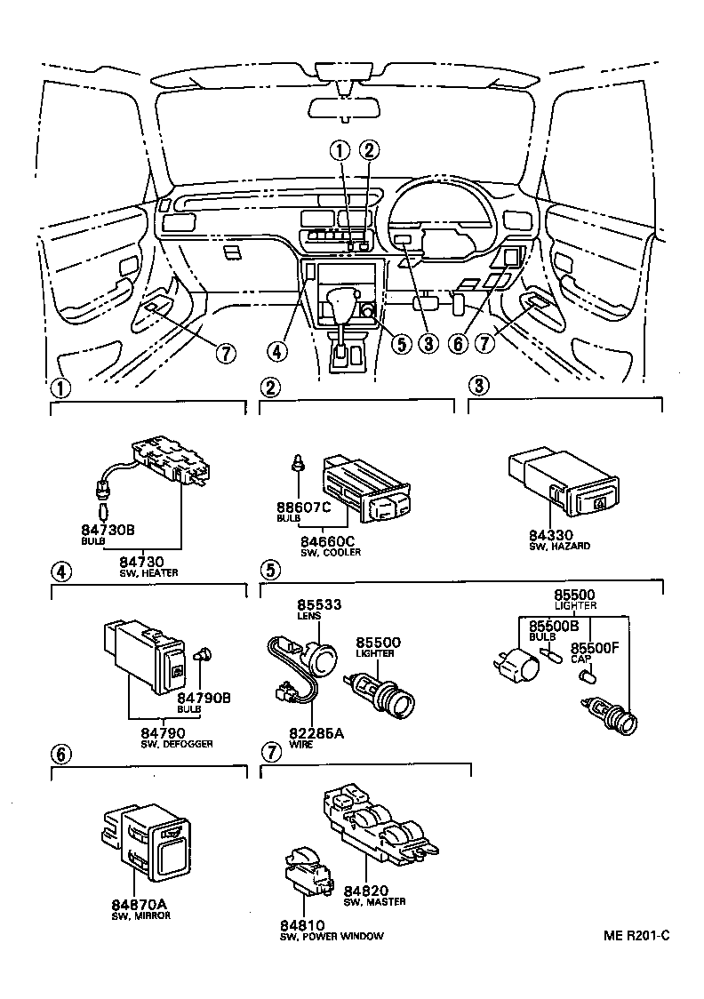 88620-16010 THERMO SWITCH ASSY product image