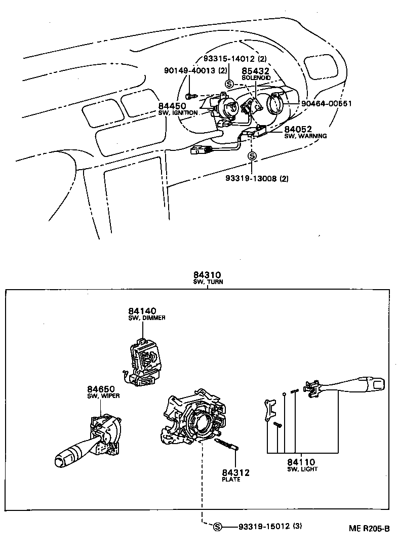 88620-16010 THERMO SWITCH ASSY product image