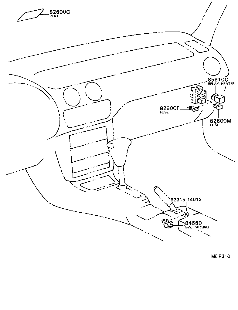 82685-16010 PLATE, CAUTION(FOR FUSE) product image
