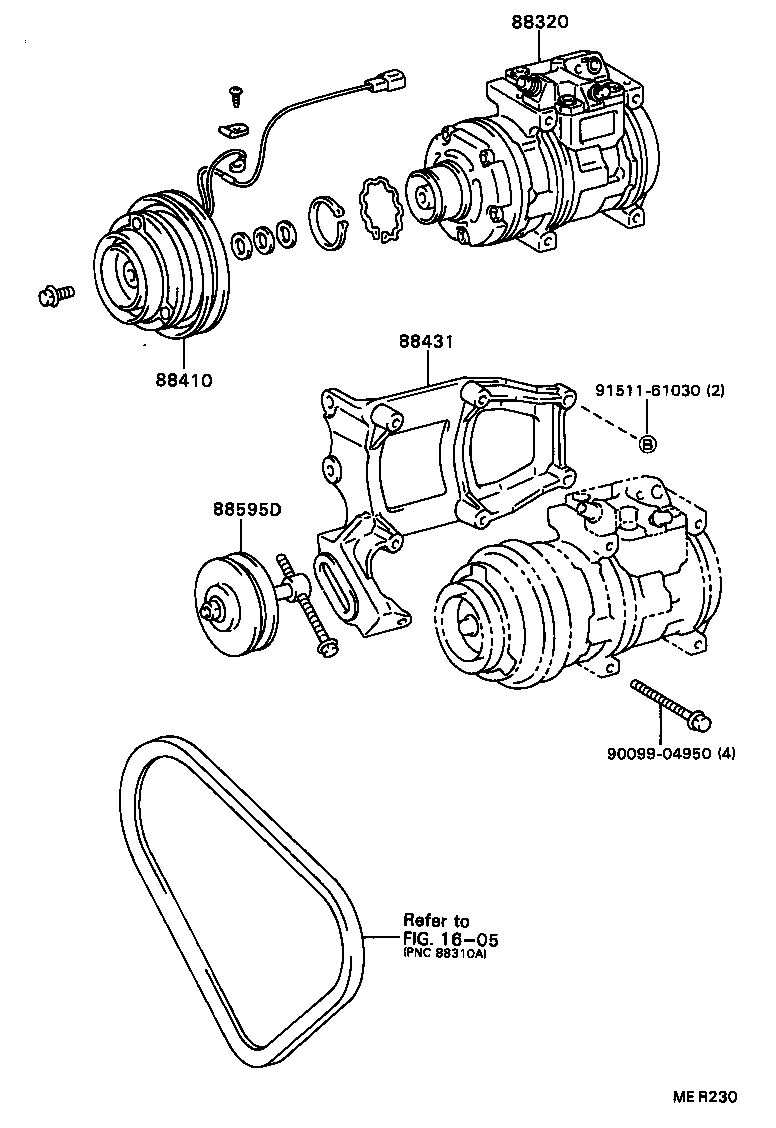88320-40050 COMPRESSOR ASSY, COOLER product image