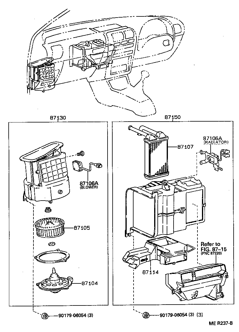 87150-10280 RADIATOR ASSY, HEATER product image