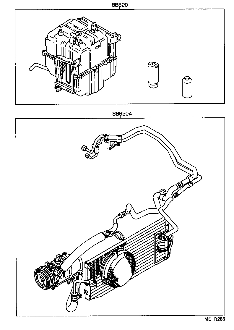 88830-13050 AIR CONDITIONER & ACCESSORY SUB-ASSY, NO.2 product image