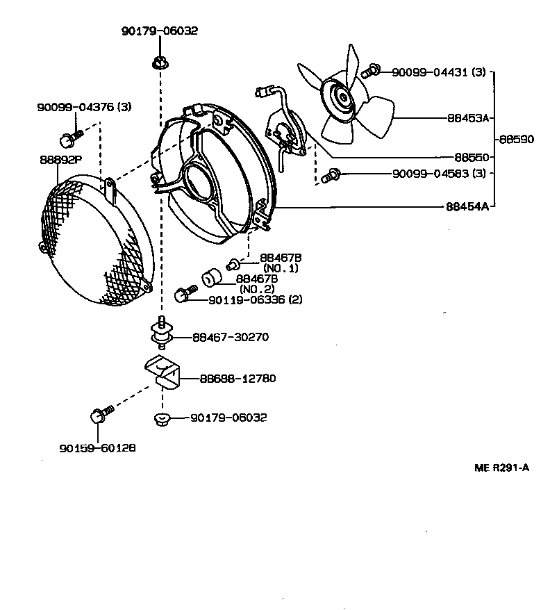 88460-12470 CONDENSER ASSY, COOLER product image