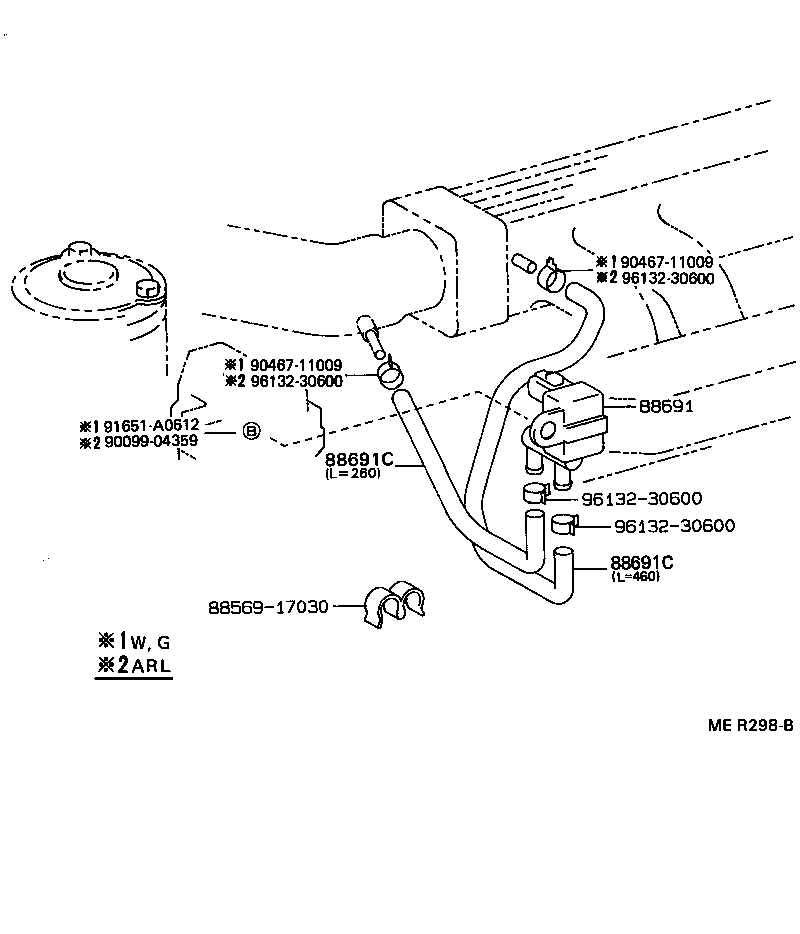 17341-74580 HOSE, COOLER VACUUM NO.1 product image
