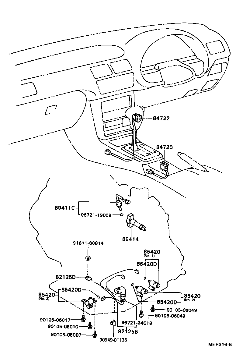 84720-32041 SWITCH ASSY, PATTERN SELECT product image