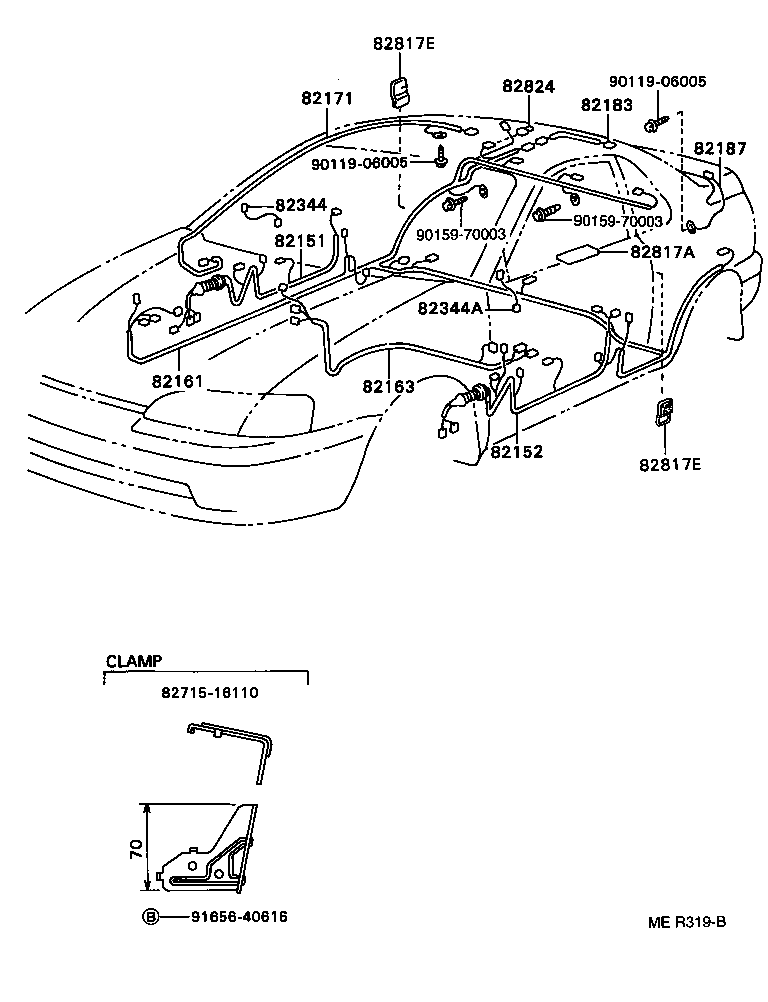 82121-16802 WIRE, ENGINE product image