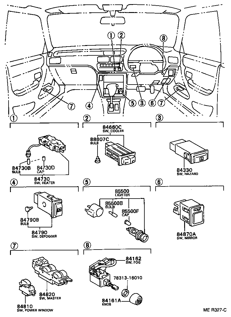 89428-28060 THERMO SWITCH ASSY product image