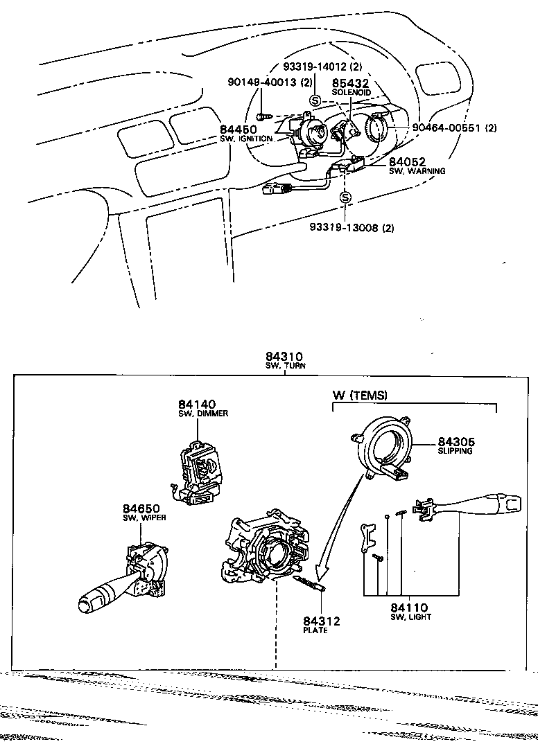 89428-28060 THERMO SWITCH ASSY product image