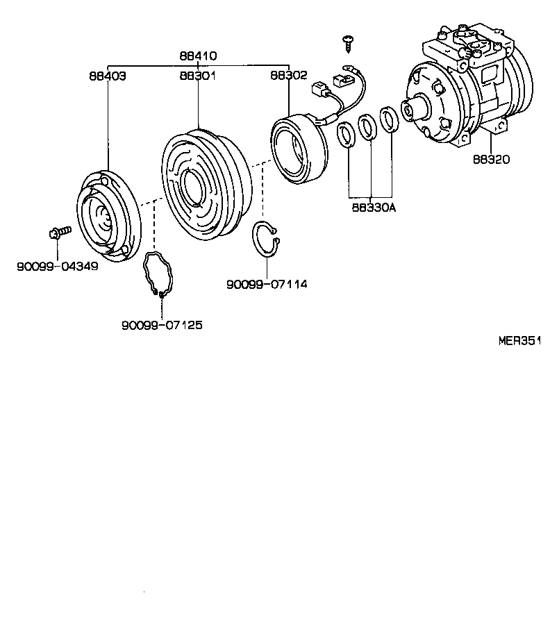 88320-35250 COMPRESSOR ASSY, COOLER product image