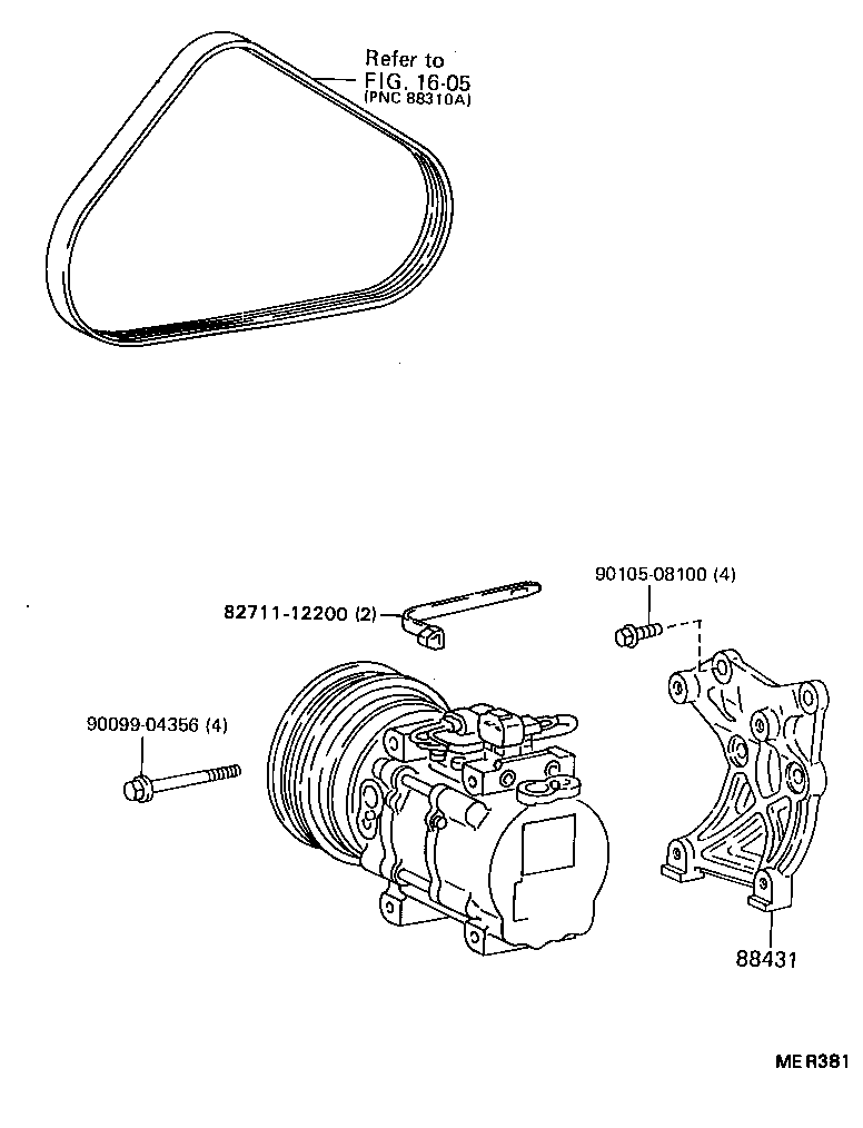 88320-16281 COMPRESSOR ASSY, COOLER product image
