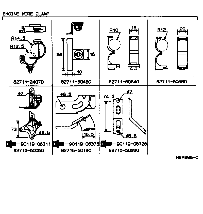 82191-50050 WIRE, FRONT SEAT, RH product image