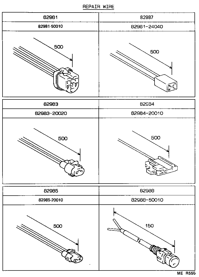 82191-50041 WIRE, FRONT SEAT, RH product image