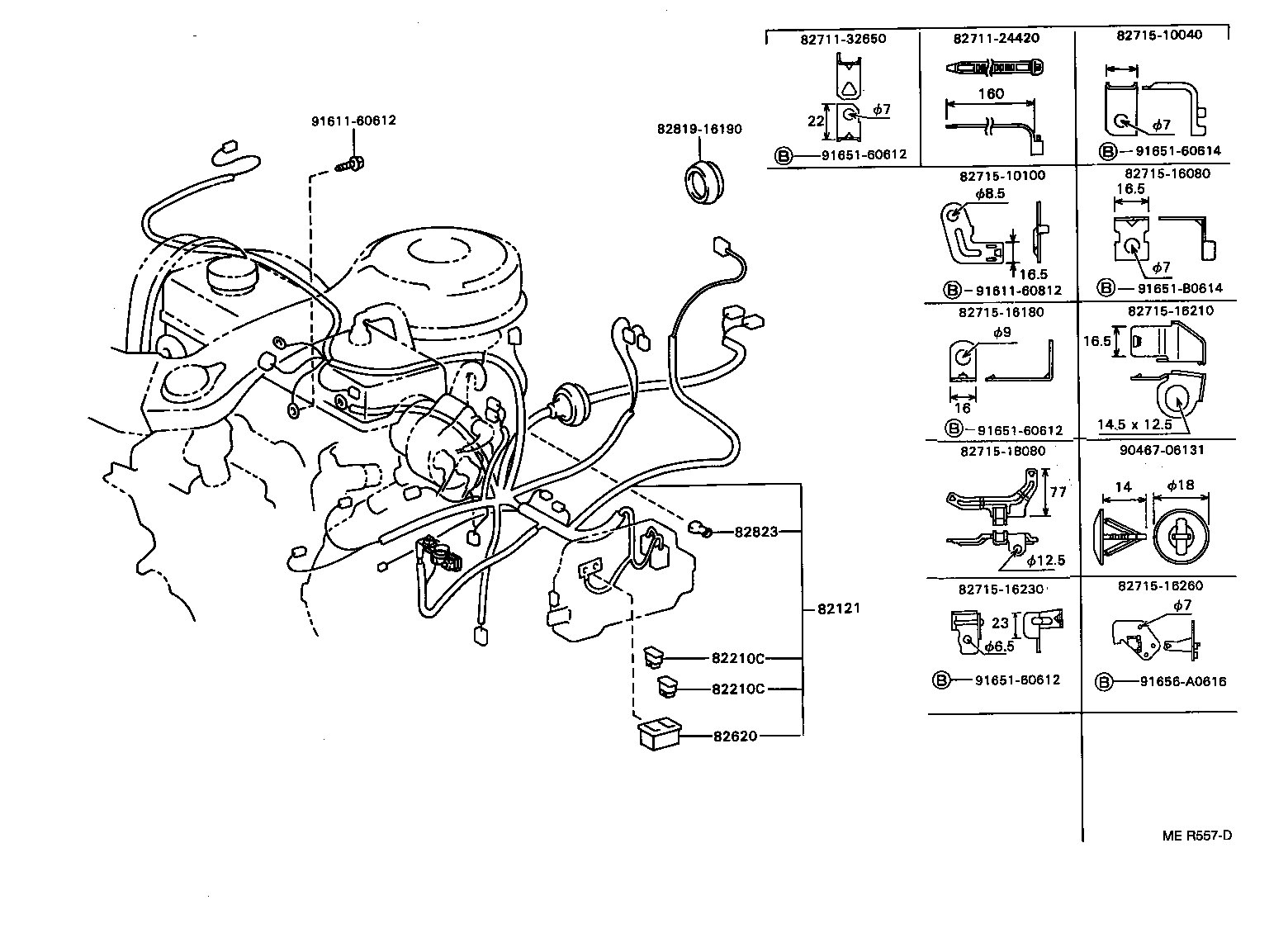 82121-16751 WIRE, ENGINE product image