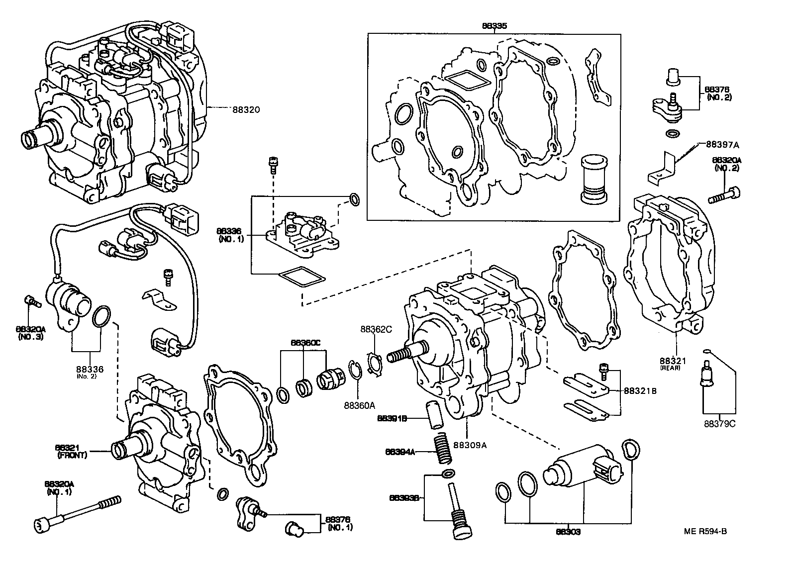 88309-12100 PUMP SUB-ASSY, COMPRESSOR product image