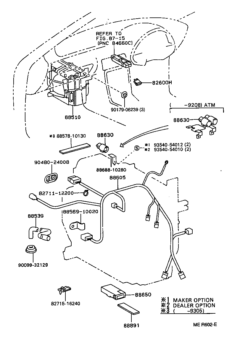 88605-1G830 HARNESS SUB-ASSY, COOLER WIRING, NO.1 product image