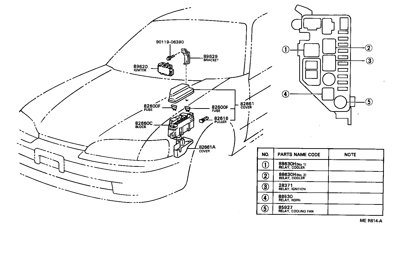 89629-16030 BRACKET, IGNITER ASSY product image