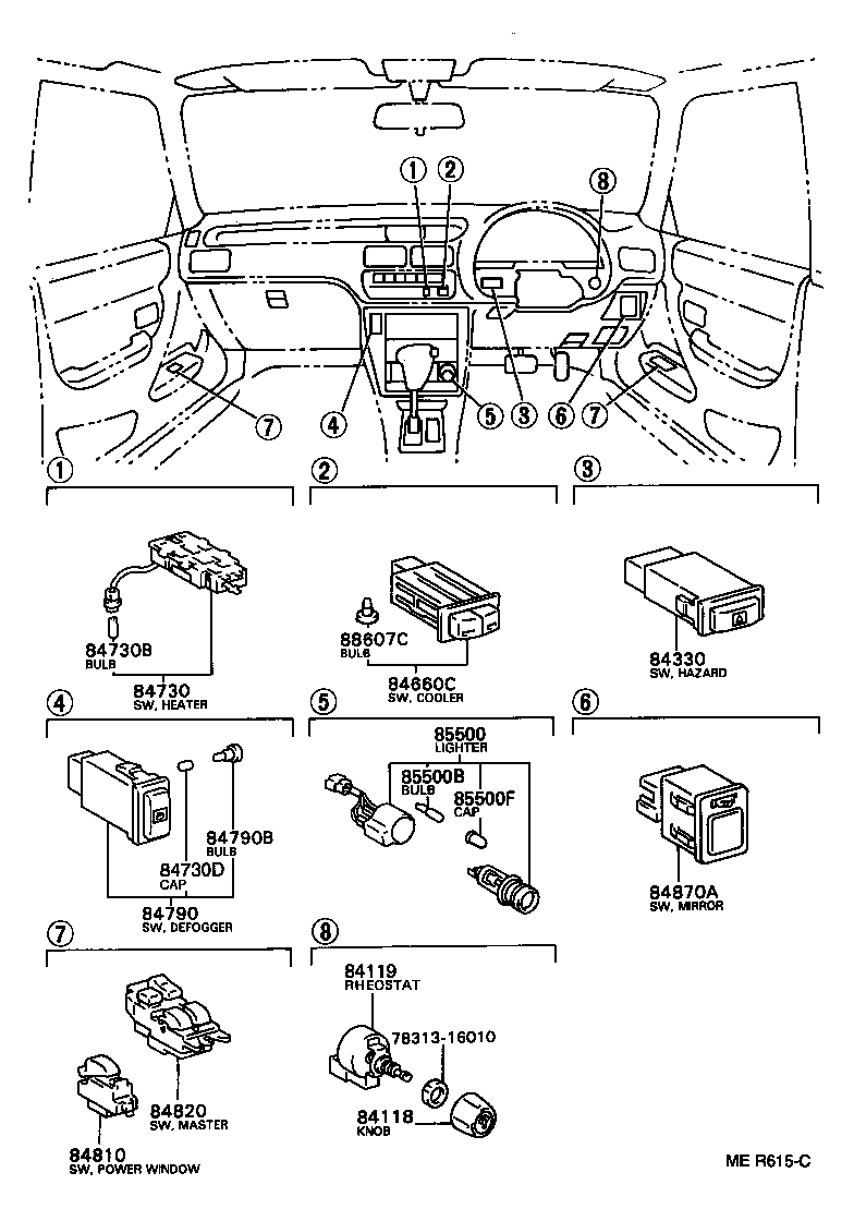 89629-16030 BRACKET, IGNITER ASSY product image