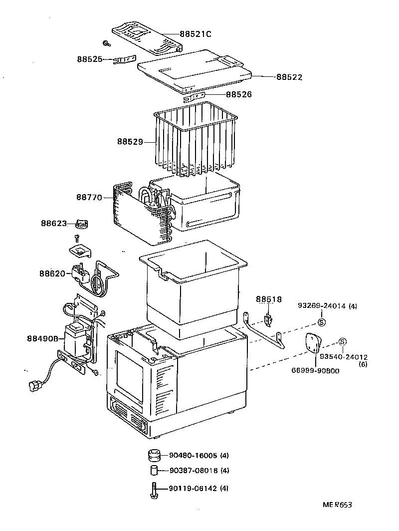 88540-90B01 BLOWER ASSY, COOLER product image