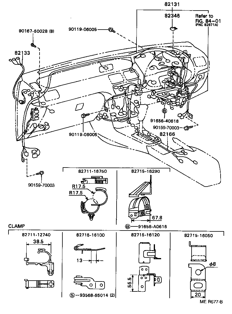 82121-16802 WIRE, ENGINE product image