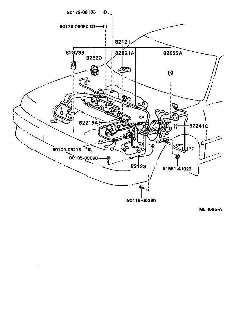 82151-32731 WIRE, FRONT DOOR, RH product image
