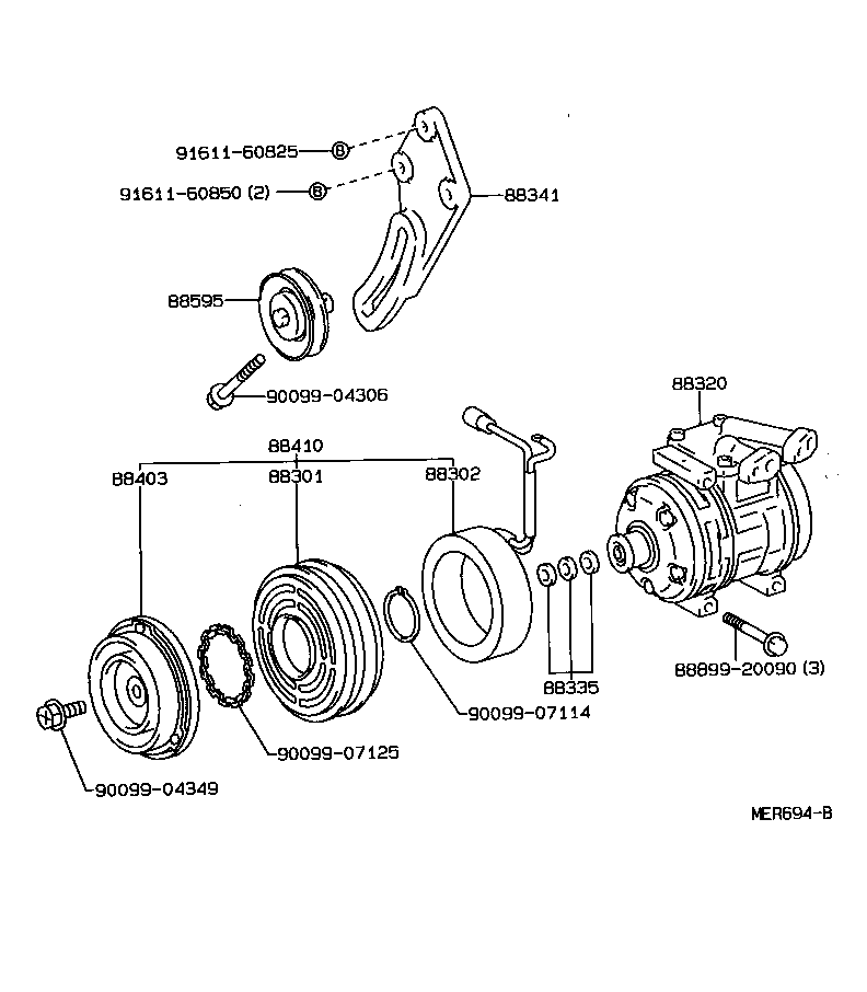88320-38010 COMPRESSOR ASSY, COOLER product image