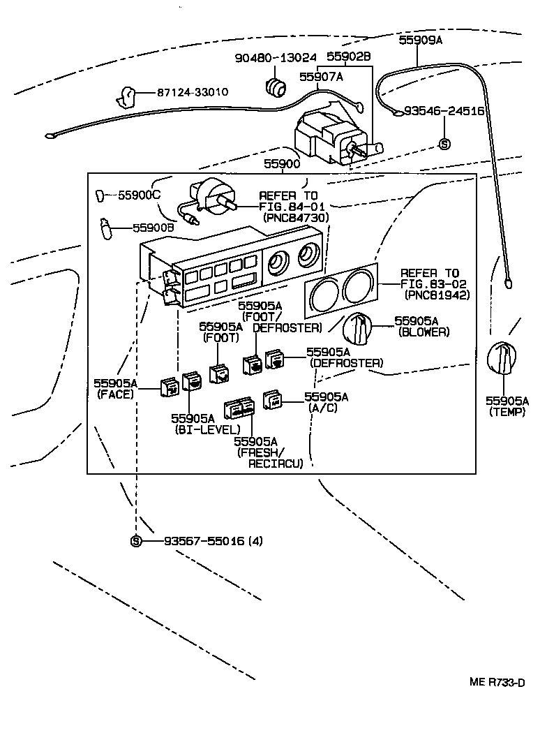 55902-33030 CONTROL SUB-ASSY, HEATER product image