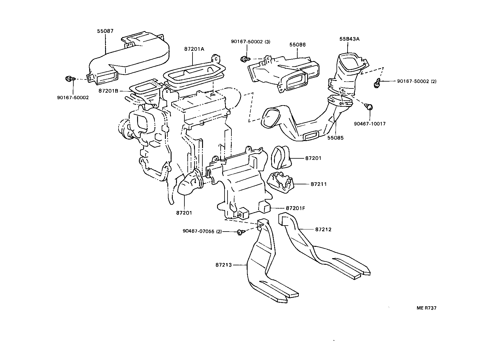 55902-33030 CONTROL SUB-ASSY, HEATER product image