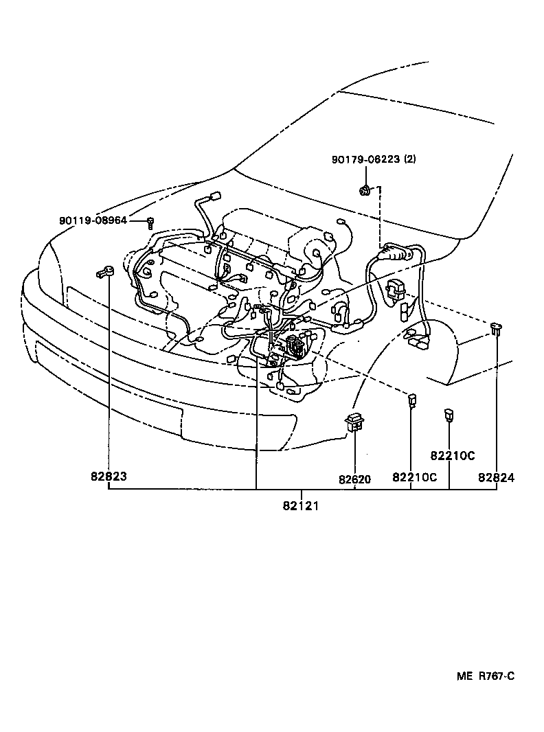 82167-06010 WIRE, SEAT, NO.1 product image