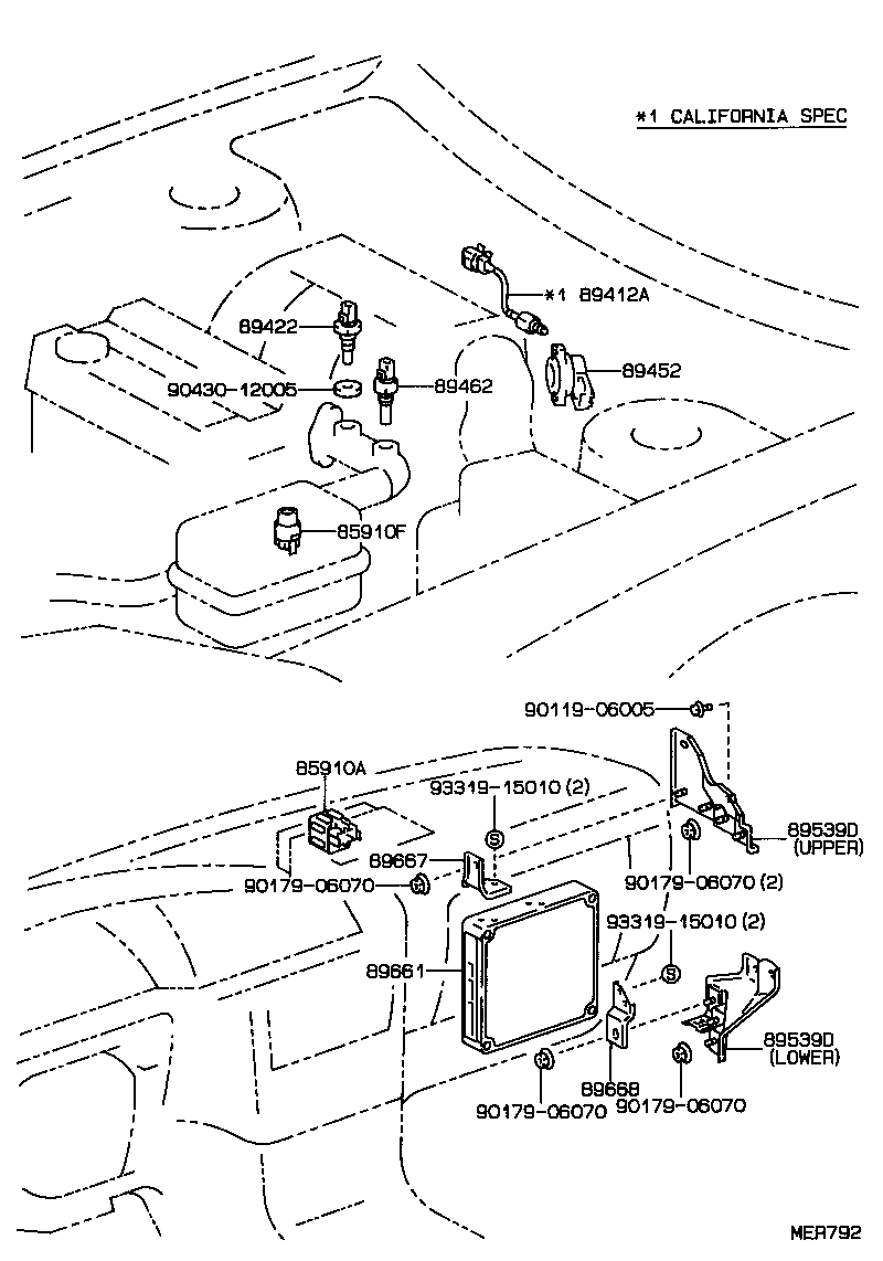 89412-33050 SENSOR, E.G.R GAS TEMPERATURE product image