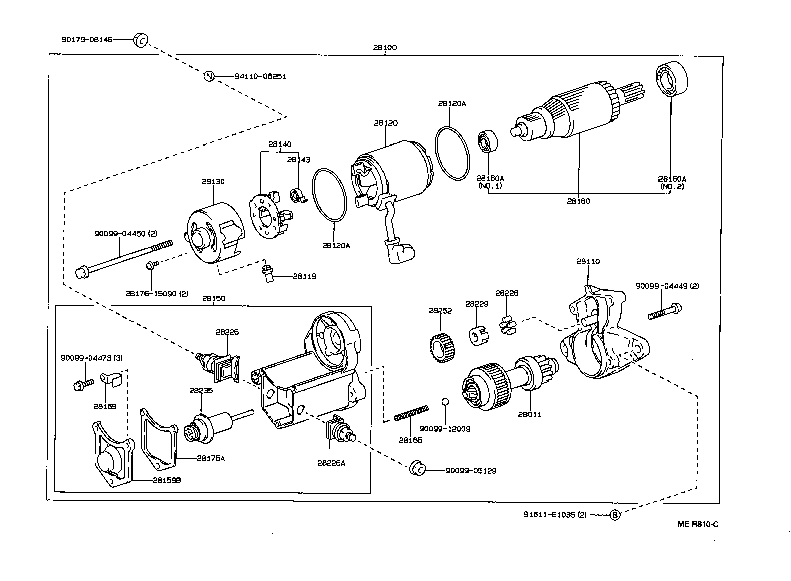 28100-03040 STARTER ASSY product image