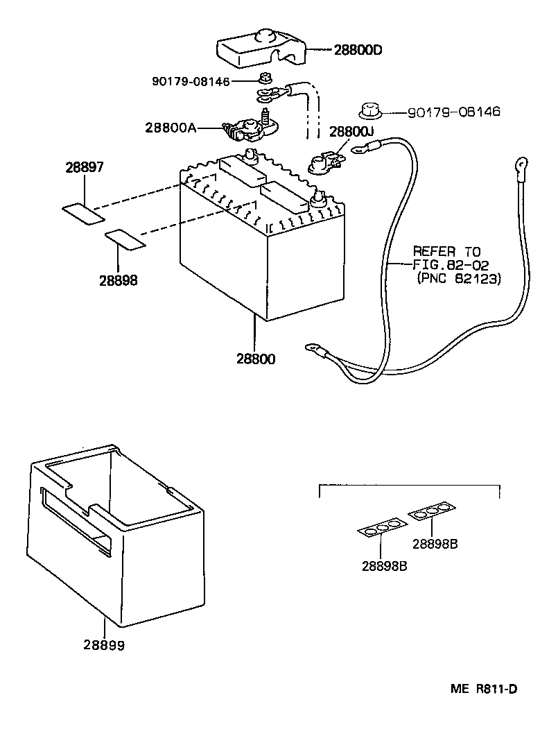 28899-62040 INSULATOR, BATTERY product image