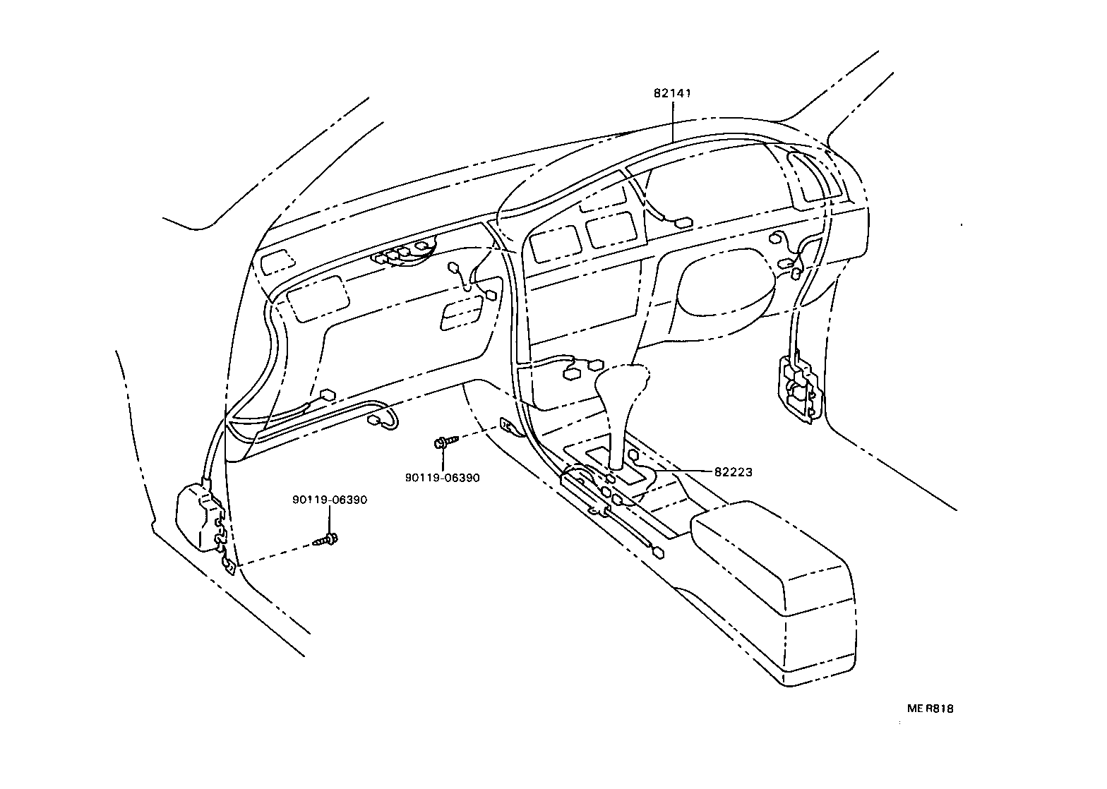82167-06010 WIRE, SEAT, NO.1 product image