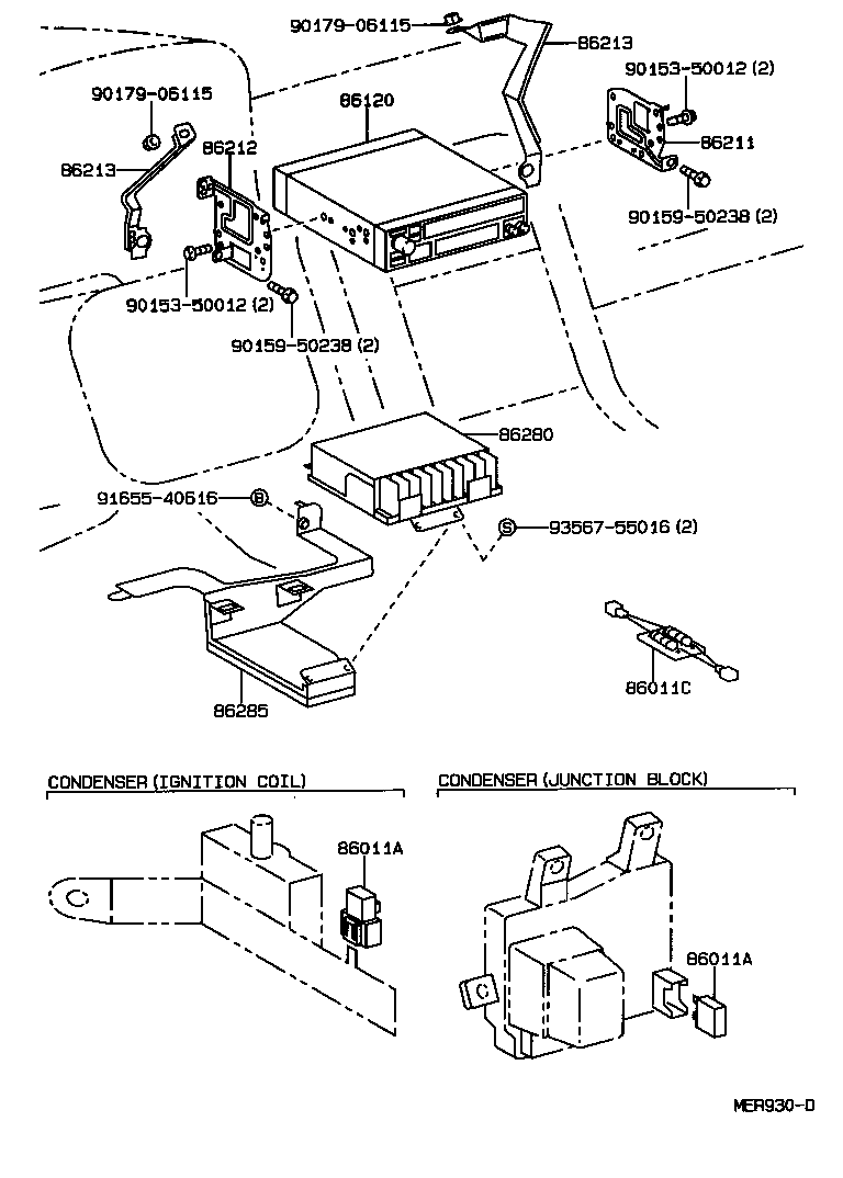 Toyota 86128-33030 KNOB, RADIO RECEIVER BALANCE