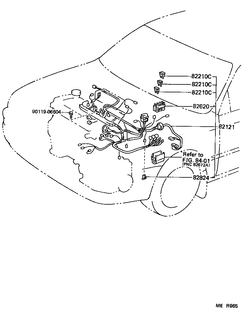 82142-12200 WIRE, INSTRUMENT PANEL, NO.2 product image