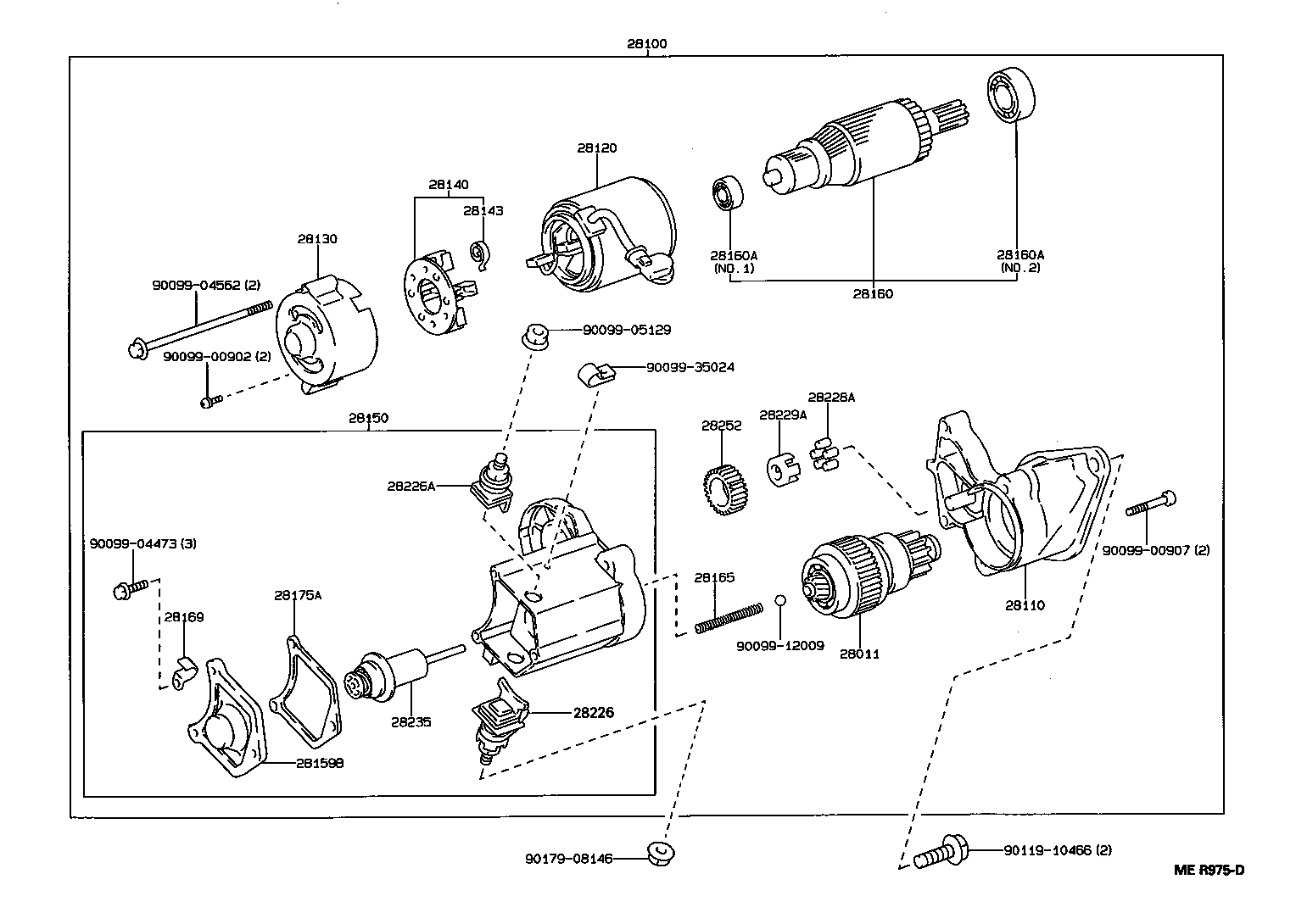 Toyota 28159-55050 COVER, MAGNET SWITCH