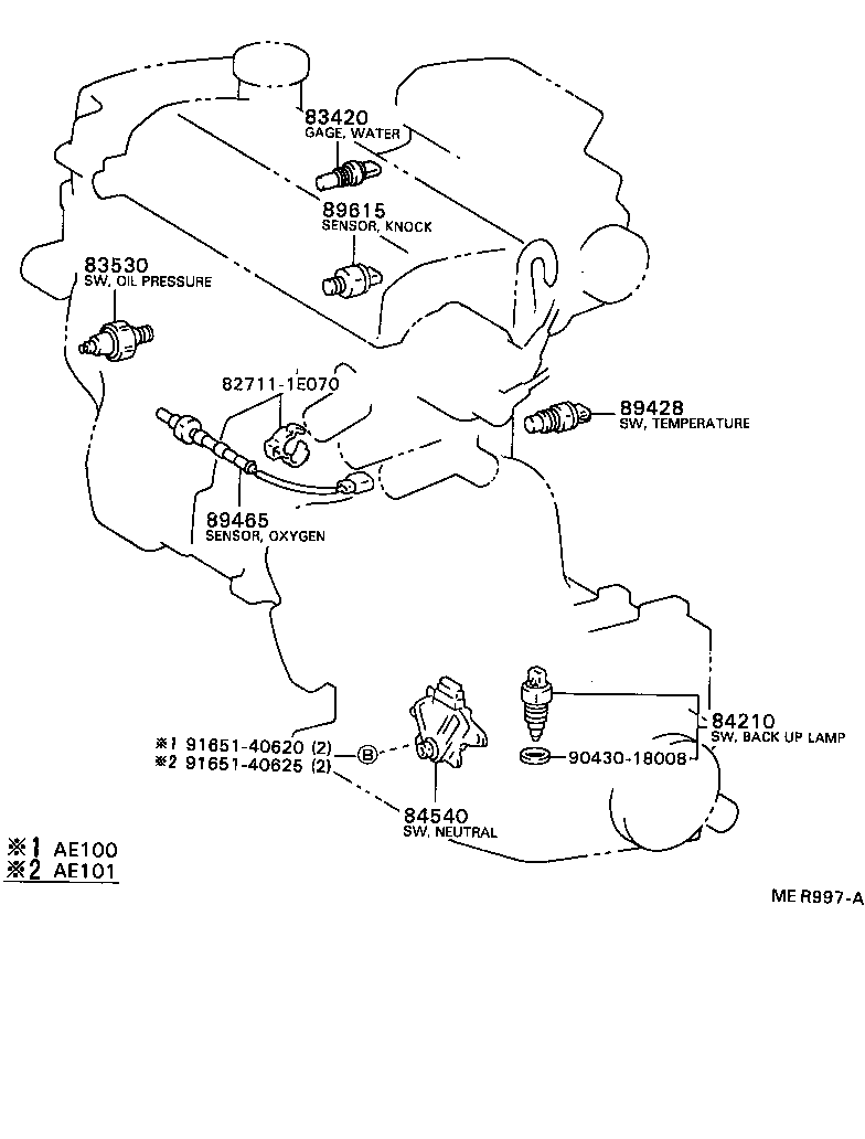 84820-12420 MASTER SWITCH ASSY, POWER WINDOW REGULATOR product image