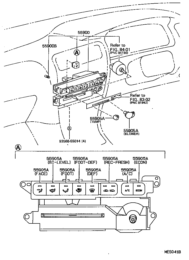 55844-12450 DUCT, HEATER TO REGISTER, NO.2 product image
