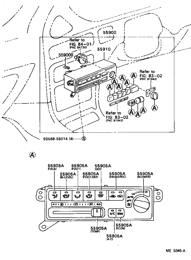 55844-12450 DUCT, HEATER TO REGISTER, NO.2 product image