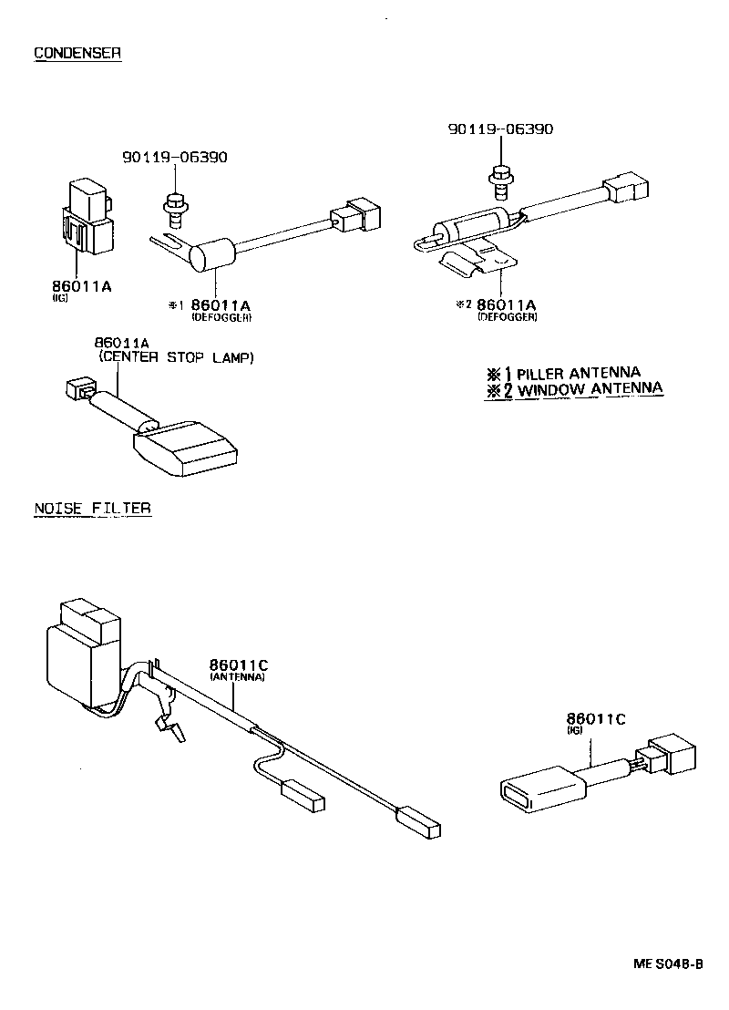 86203-12280 WIRE, STEREO COMPONENT, NO.1 product image
