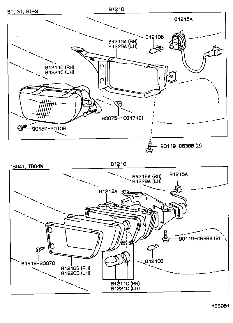 81229-20140 BRACKET, FOG LAMP, LH product image
