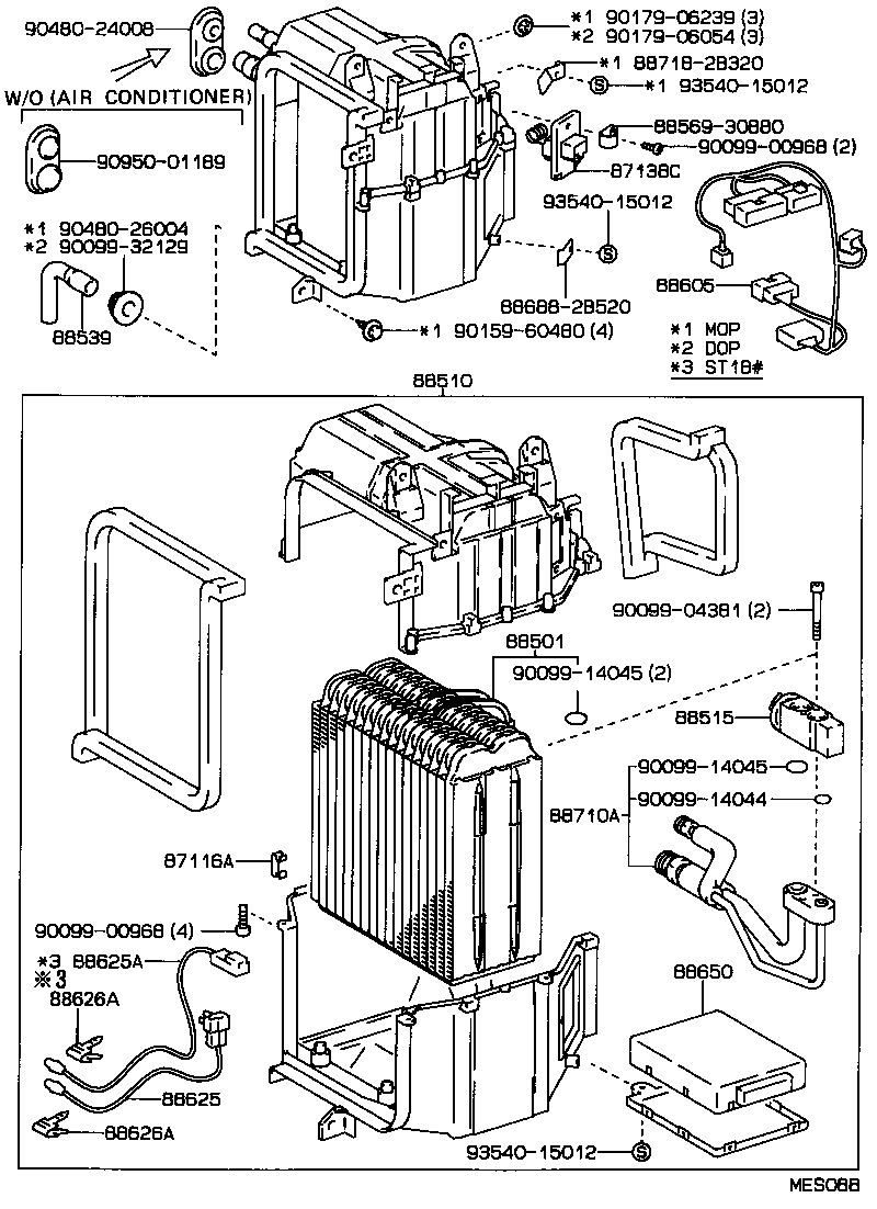 88605-2D080 HARNESS SUB-ASSY, COOLER WIRING, NO.1 product image