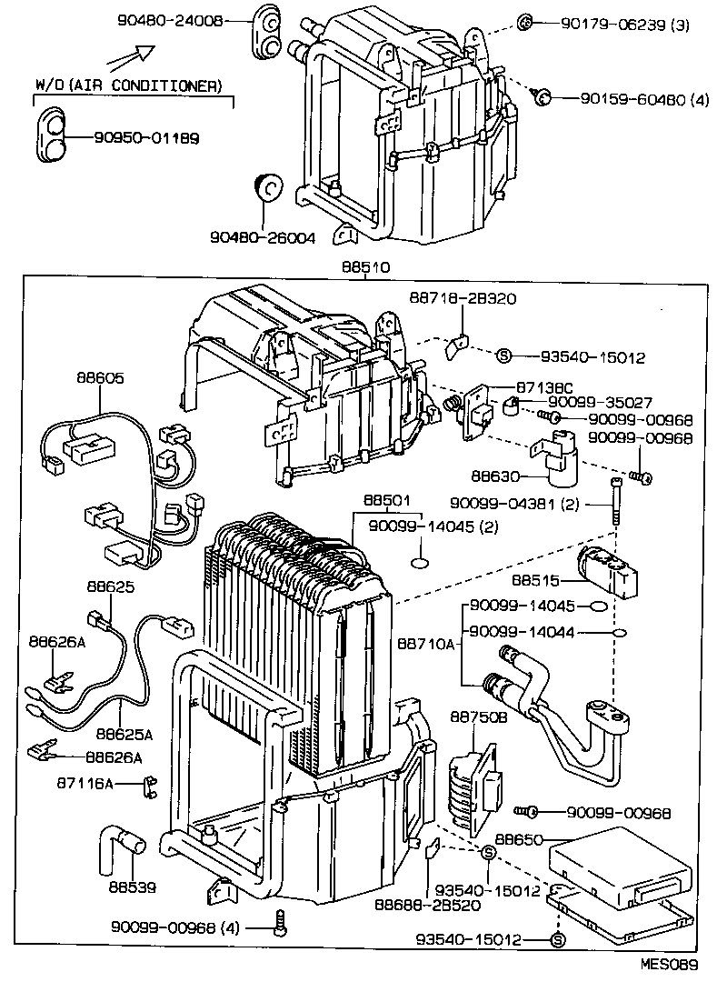 88605-2D080 HARNESS SUB-ASSY, COOLER WIRING, NO.1 product image
