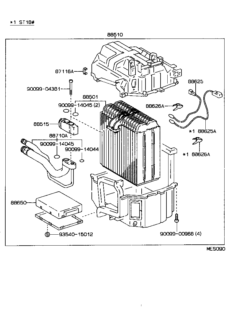 88710-20190 TUBE ASSY, AIR CONDITIONER product image