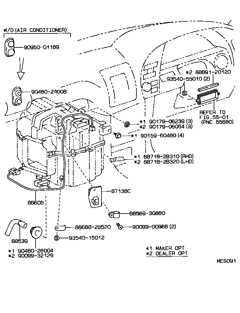 88710-20190 TUBE ASSY, AIR CONDITIONER product image