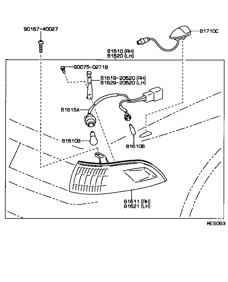 81620-20420 LAMP ASSY, PARKING & CLEARANCE, LH product image