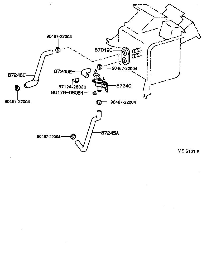 87240-20350 VALVE ASSY, HEATER WATER product image