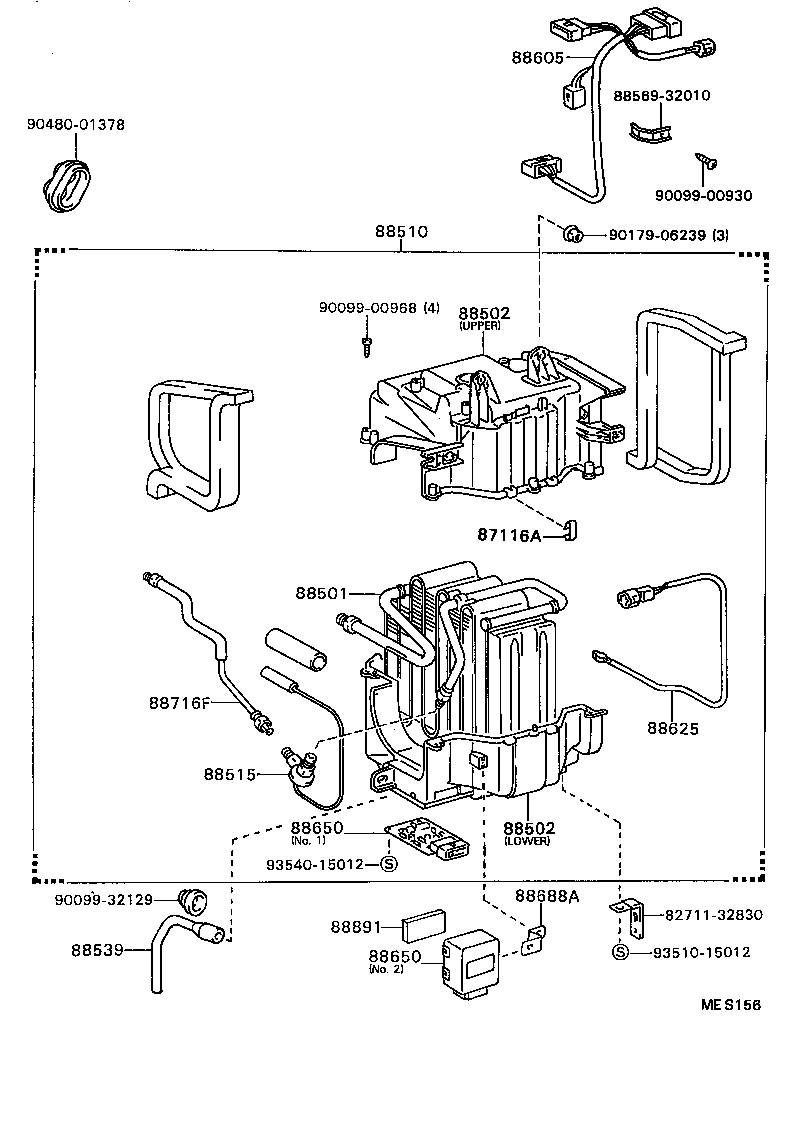 88605-32490 HARNESS SUB-ASSY, COOLER WIRING, NO.1 product image